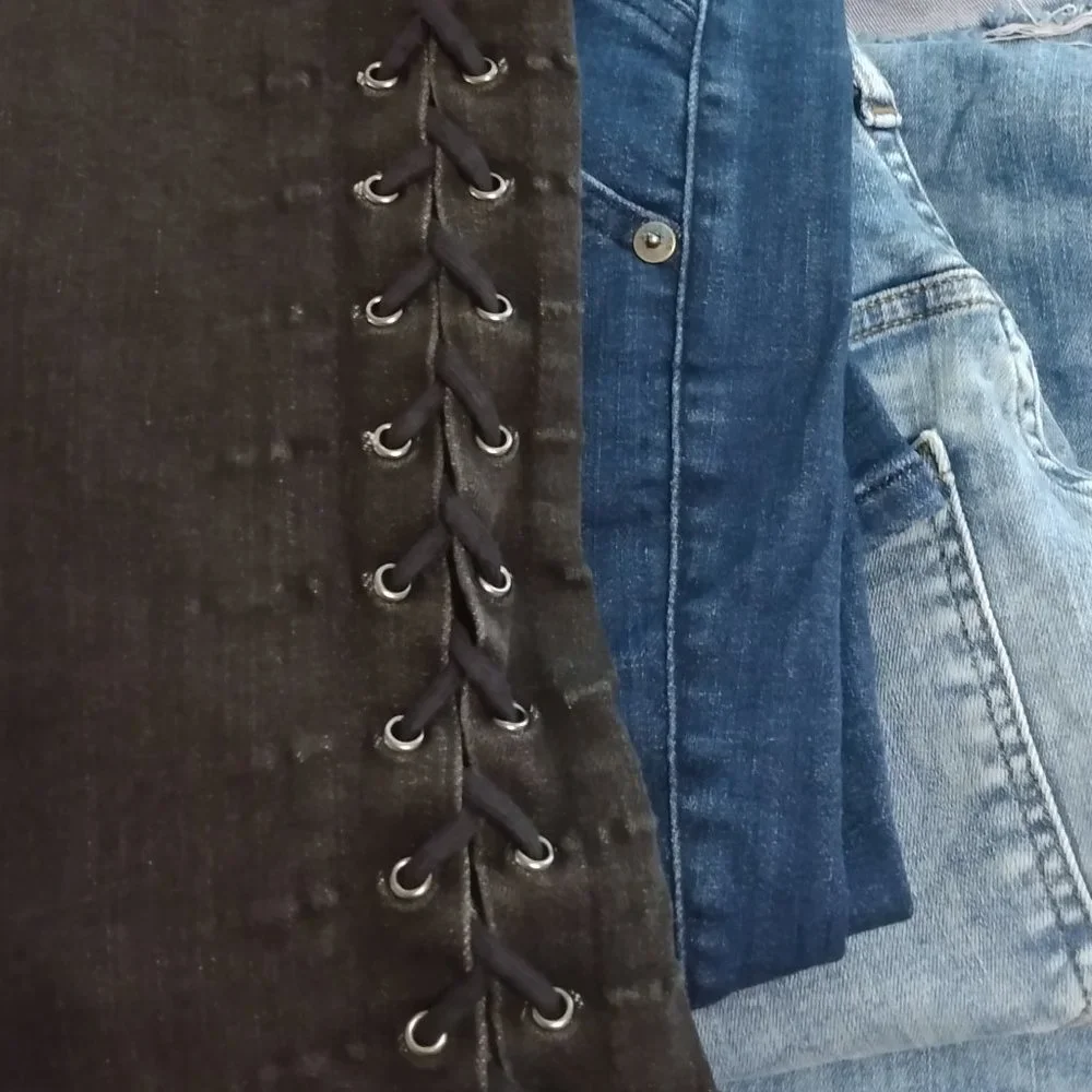 Women's High Waist Tall Size 6 / 6L / 6T Express Denim Jeans LOT - Picture 10 of 10